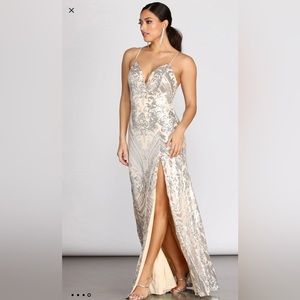 Sequin A-Line Dress // Size: S